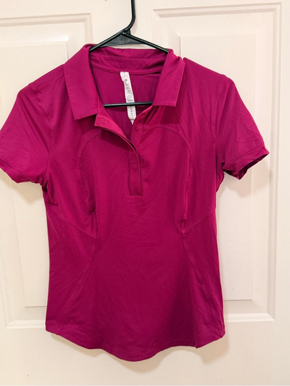 lululemon athletica Women's Short Sleeve Polo - Magenta